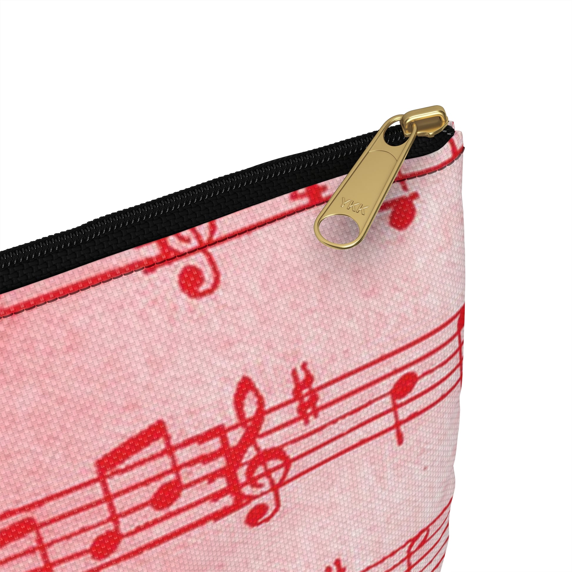 Drip Spill Type Beat Sheet Music Red Accessory Pouch, Artsulli - Art is Long, Life is Short, Bags, , , , , , , 