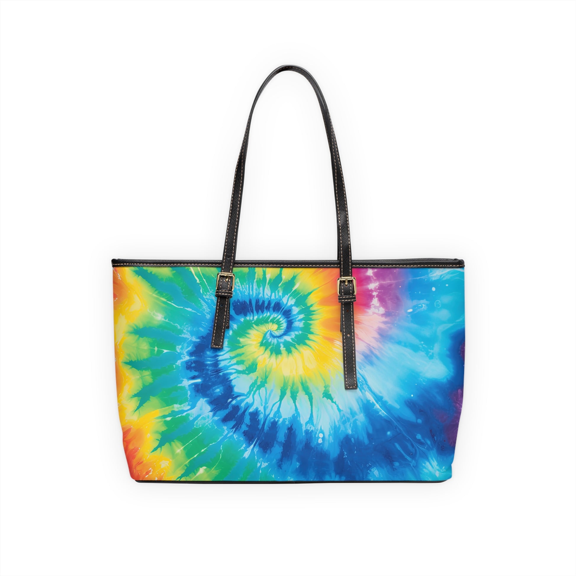 Tie Dye PU Leather Shoulder Bag, Artsulli - Art is Long, Life is Short, Bags, , , , , , , 