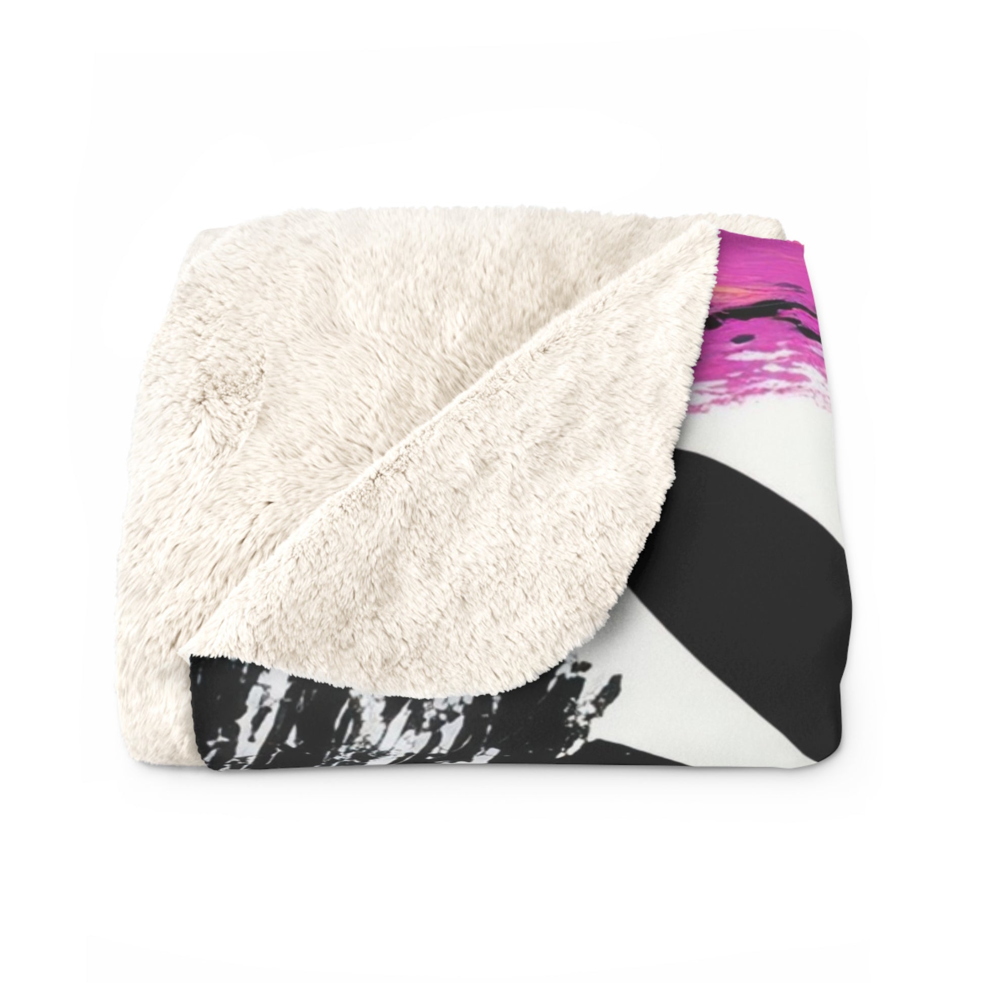 Zebra Stripes x Leapord Print x Paint Splatter Multi-Color II Sherpa Fleece Blanket, Artsulli - Art is Long, Life is Short, Home Decor, , , , , , , 