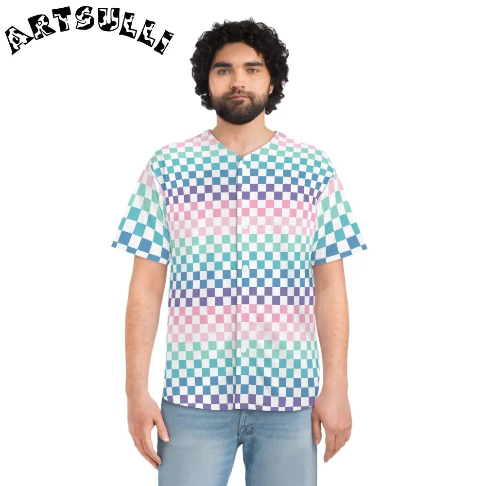 JAKKOUTTHEBXX Vaporwave Rainbow Checkerboard II Multi-Color Men’s