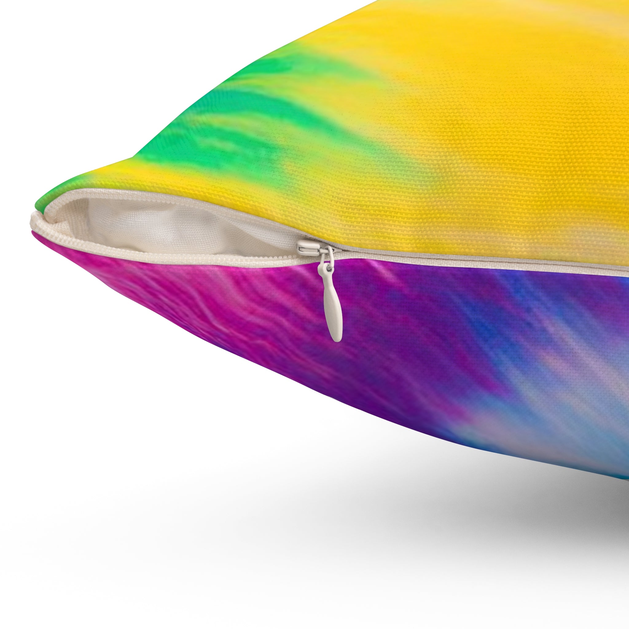 Psychedelic Tie Dye Spun Polyester Square Pillow, Artsulli - Art is Long, Life is Short, Home Decor, , , , , , , 