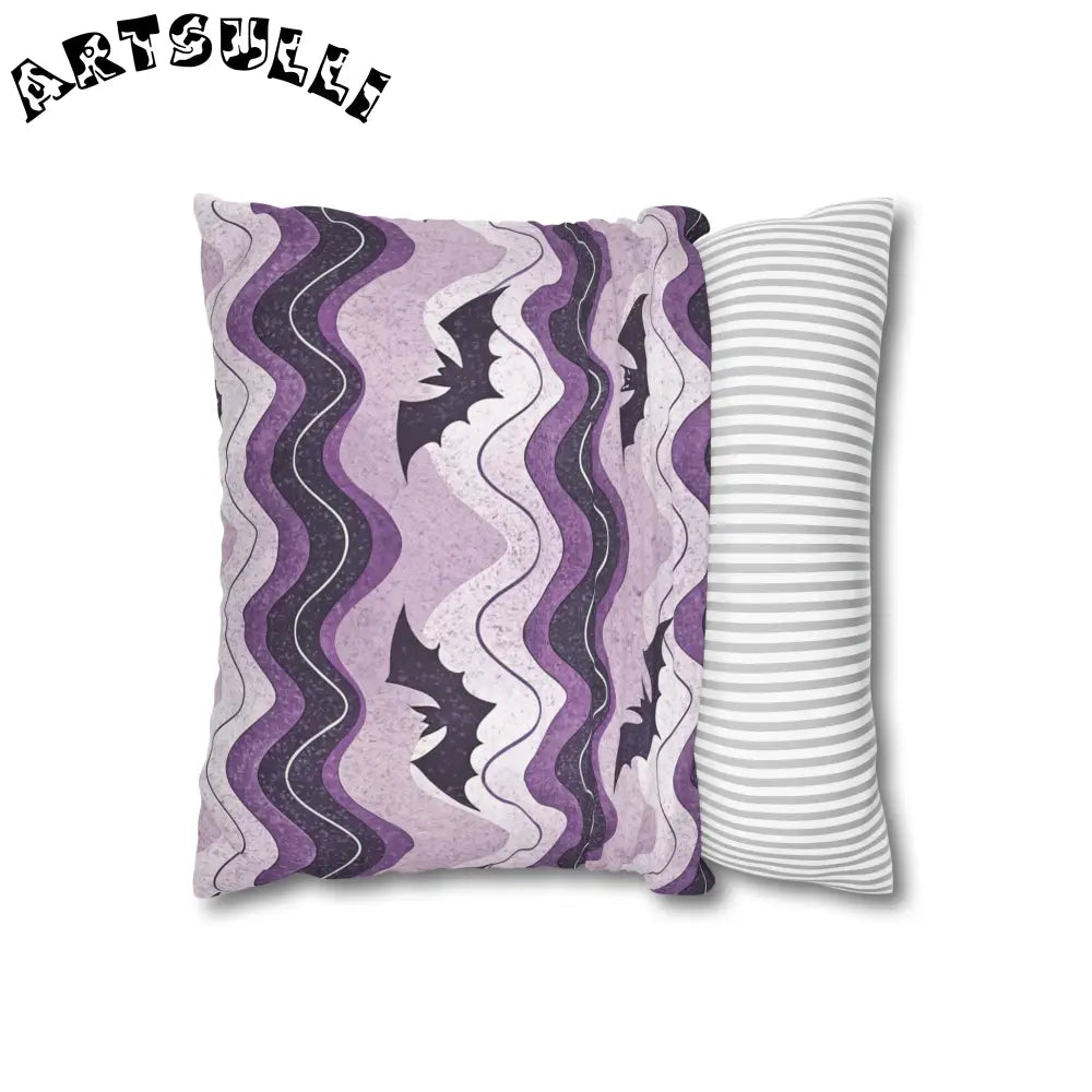 JAKKOUTTHEBXX Bat Wave Spun Polyester Square Pillowcase