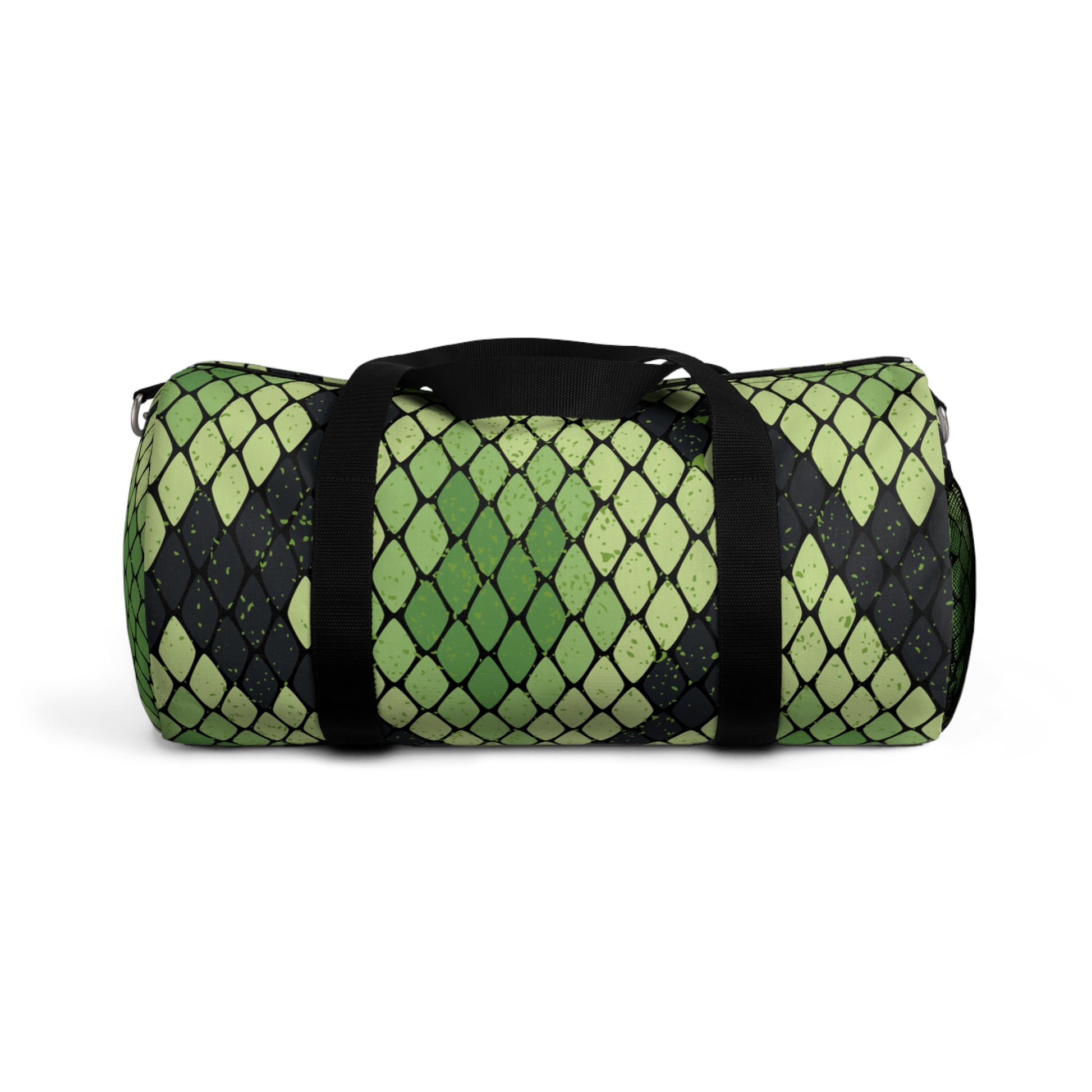 Snake Skin Green and Black Duffel Bag, Artsulli - Art is Long, Life is Short, Bags, Size, Small, , , , , 11171292410604