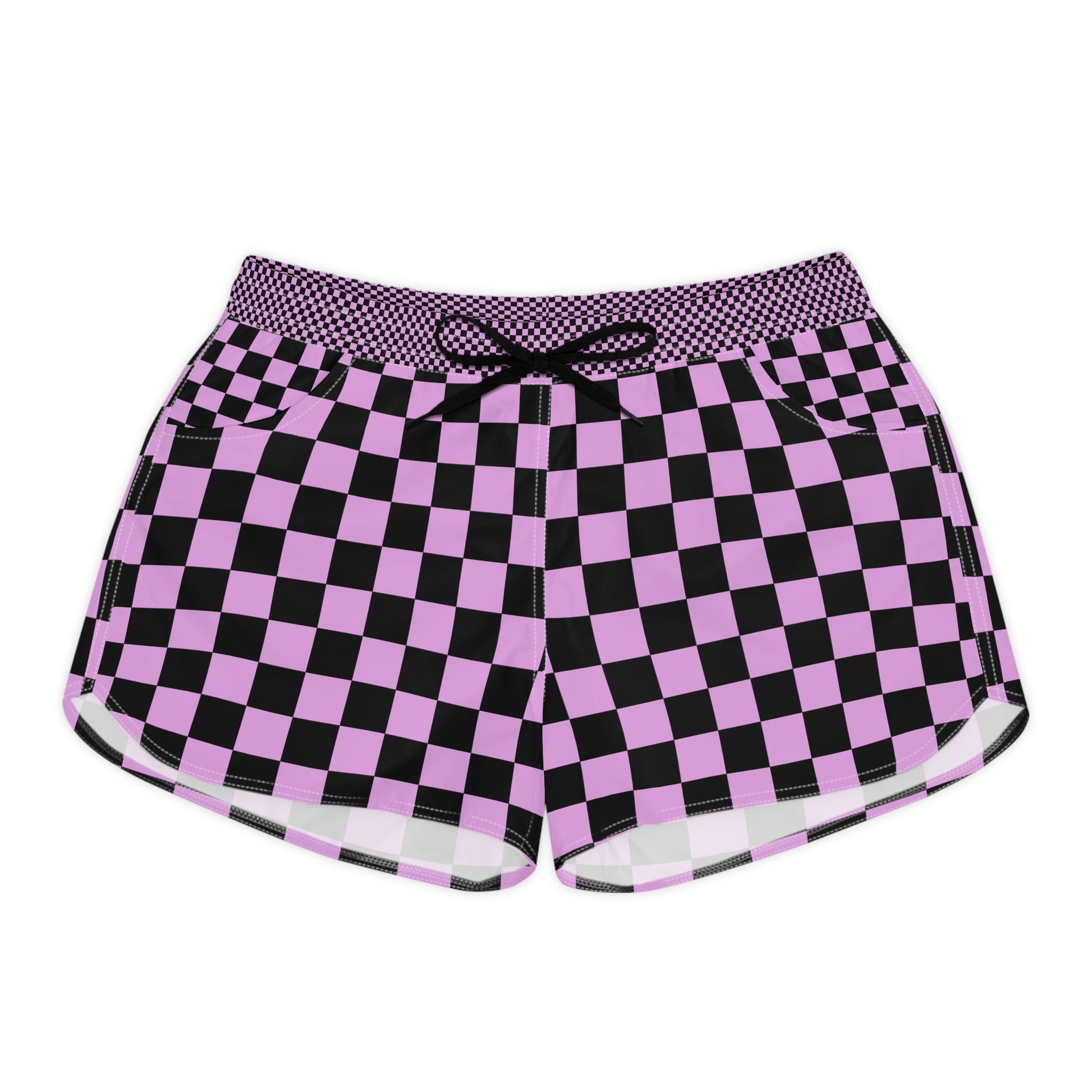 Pixel Punk Vision Women's Casual Shorts (AOP), Artsulli - Art is Long, Life is Short, All Over Prints, Size, S, Color, Black drawstring, , , 15672046879448840970