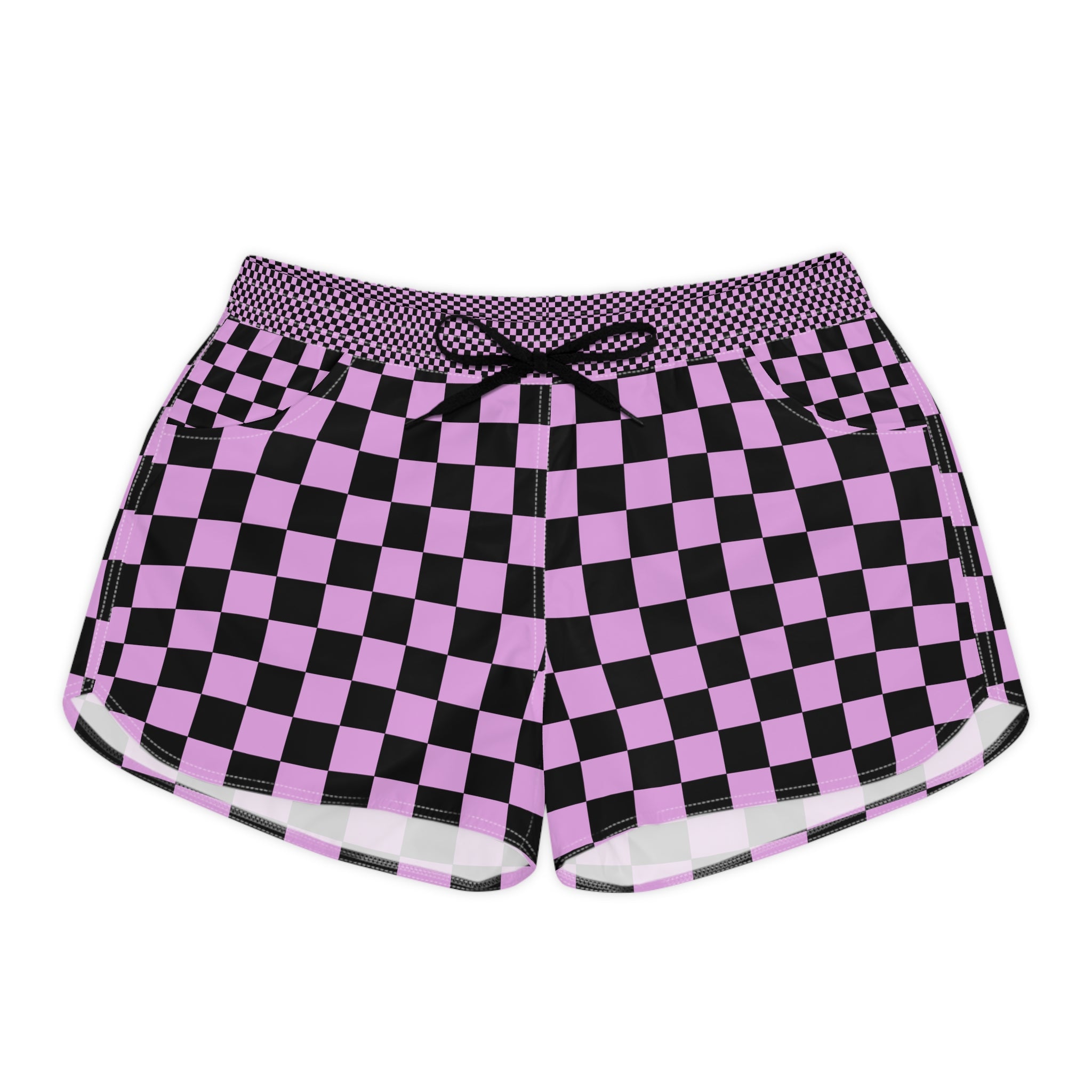 Pixel Punk Vision Women's Casual Shorts (AOP), Artsulli - Art is Long, Life is Short, All Over Prints, Size, S, Color, Black drawstring, , , 15672046879448840970
