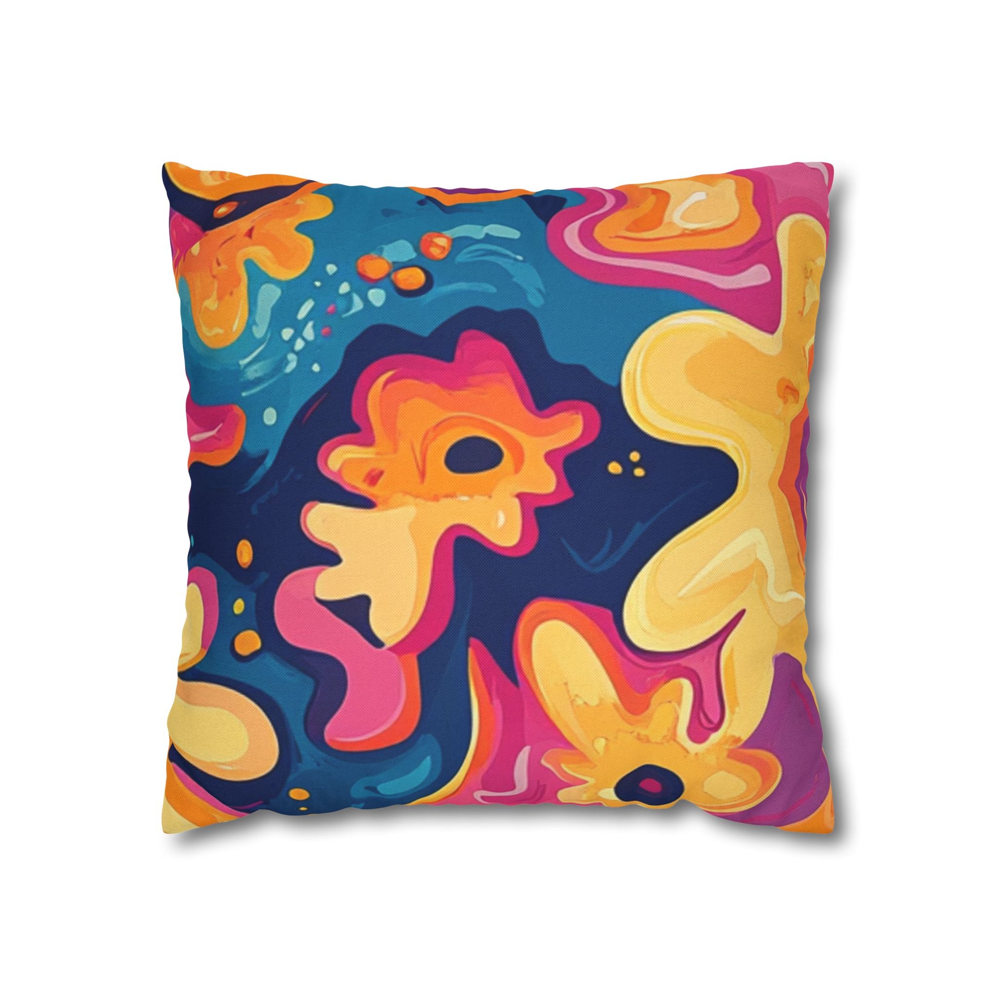 Spun Polyester Square Pillowcase