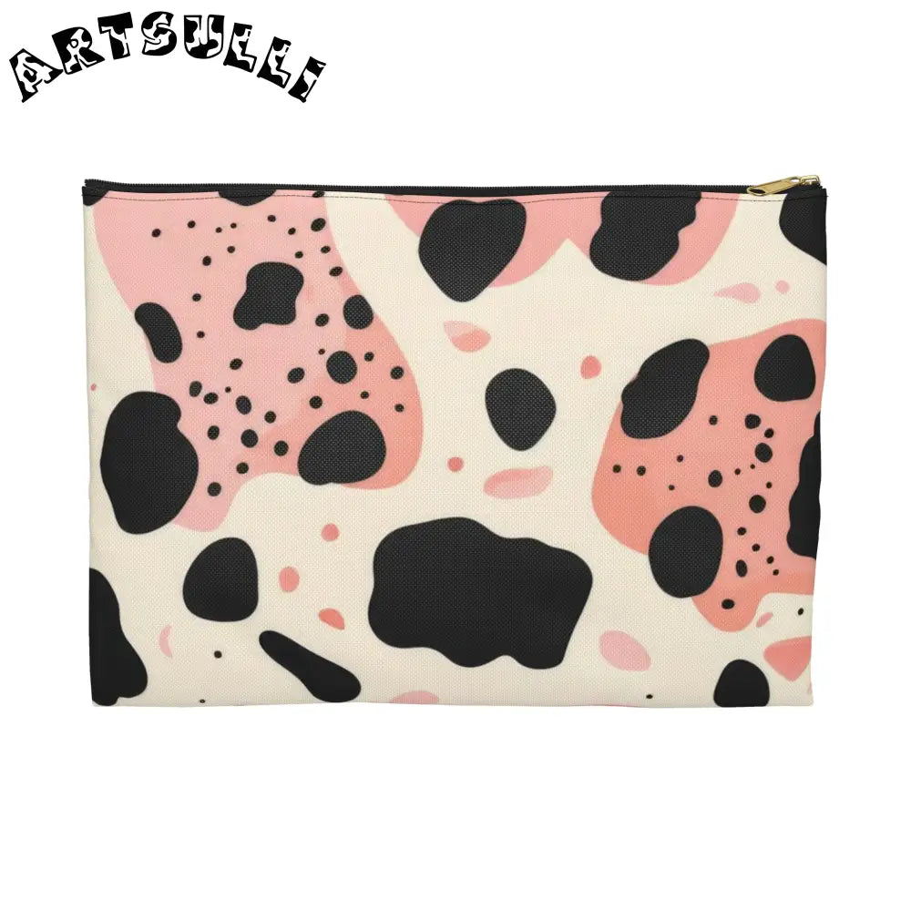 JAKKOUTTHEBXX Pink Cow Print Pencil Cases 2025