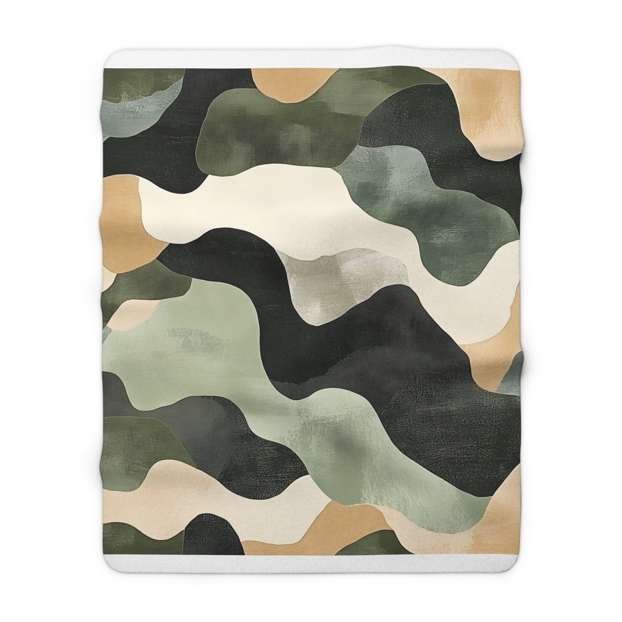 Camo Art Sherpa Fleece Blanket, Artsulli - Art is Long, Life is Short, Home Decor, Size, 60" × 80", , , , , 13509250207342