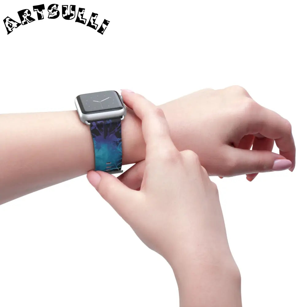 JAKKOUTTHEBXX Spider Web Faux Leather Watch Band 2025