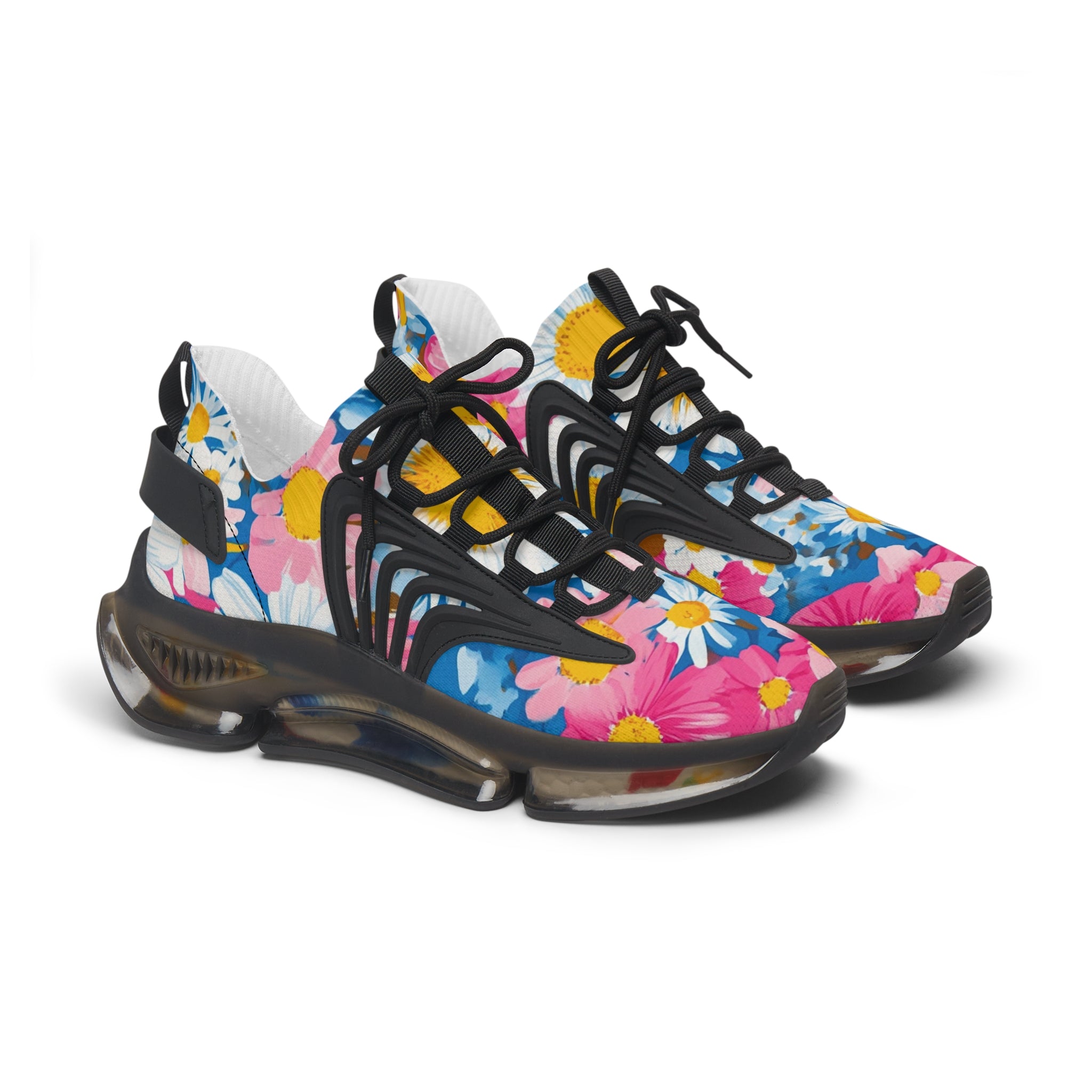 CDG Daisy Dream Blue Women's Mesh Sneakers, Artsulli - Art is Long, Life is Short, Shoes, Color, Black sole, Size, US 5.5, , , 22678890774083