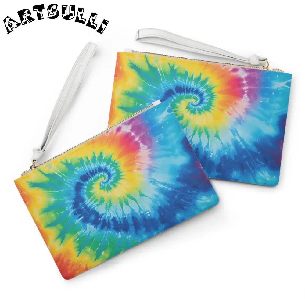JAKKOUTTHEBXX Saffiano Tie Dye Spiral Clutch Bag 2025