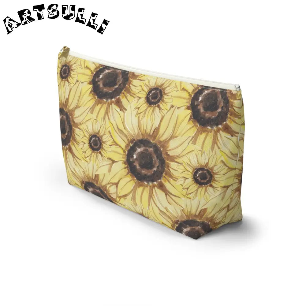 JAKKOUTTHEBXX Retro Anime Sunflower Accessory Pouch w T-bottom