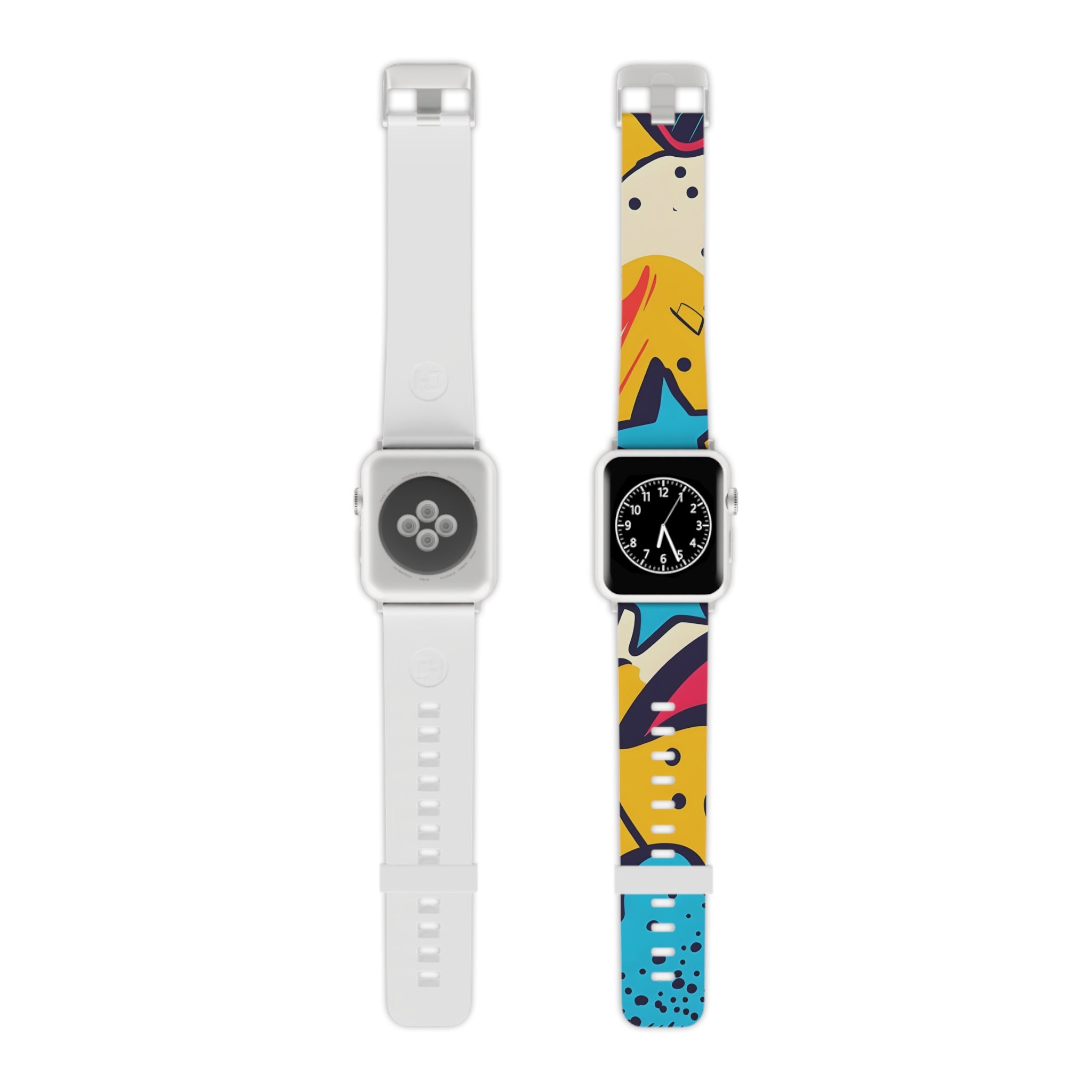 Comic x Pop Art Watch Band for Apple Watch, Artsulli - Art is Long, Life is Short, Accessories, Size, 7.5'' × 0.75'' / 38 - 40 mm, Color, Silver, , , 17565332758848578115