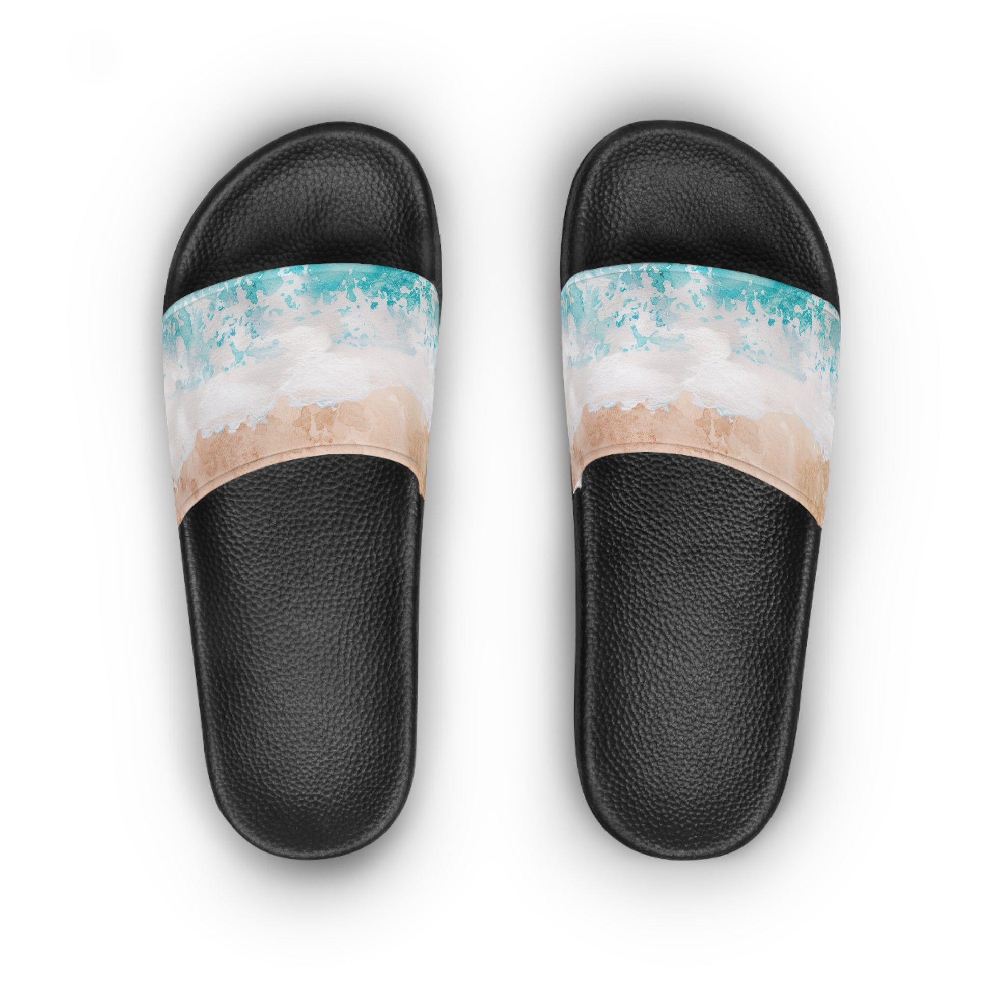 Seashore Women's Slide Sandals, Artsulli - Art is Long, Life is Short, Shoes, , , , , , , 