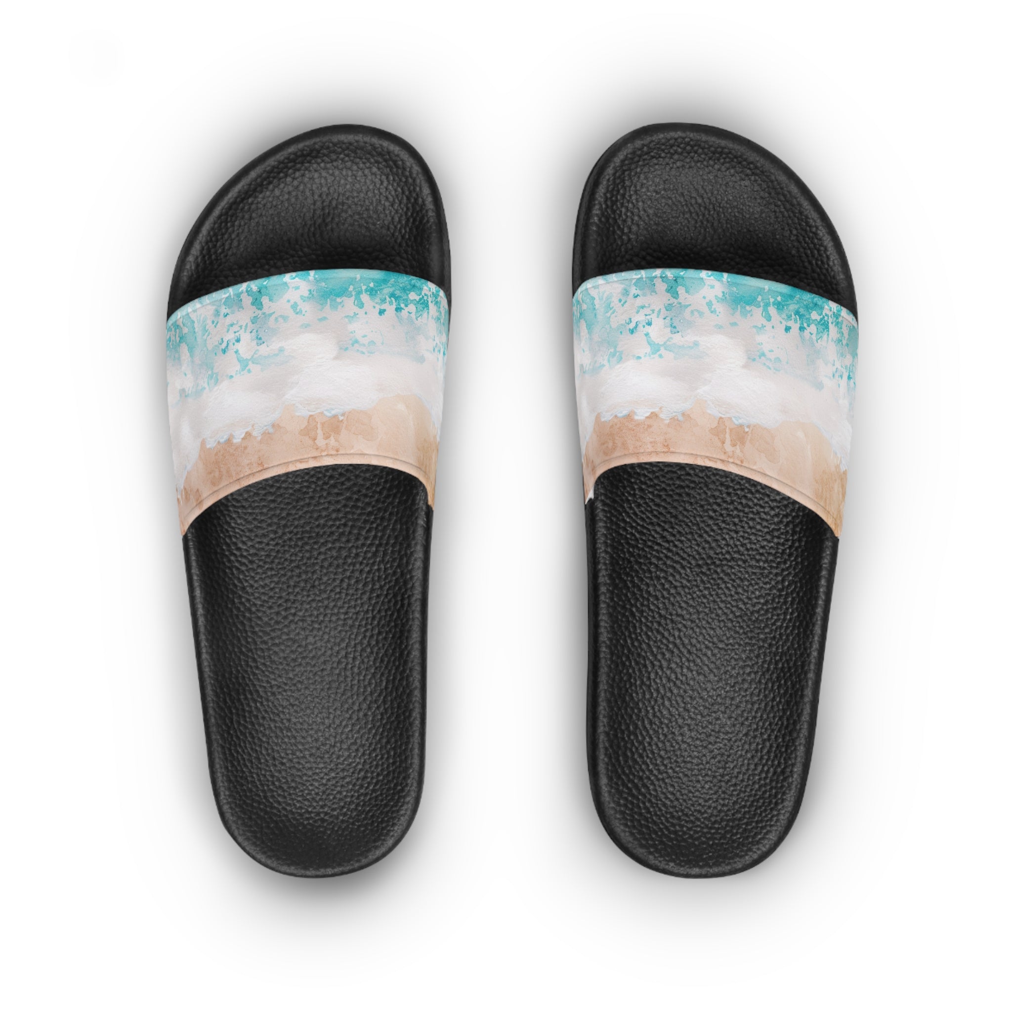 Seashore Women's Slide Sandals, Artsulli - Art is Long, Life is Short, Shoes, , , , , , , 
