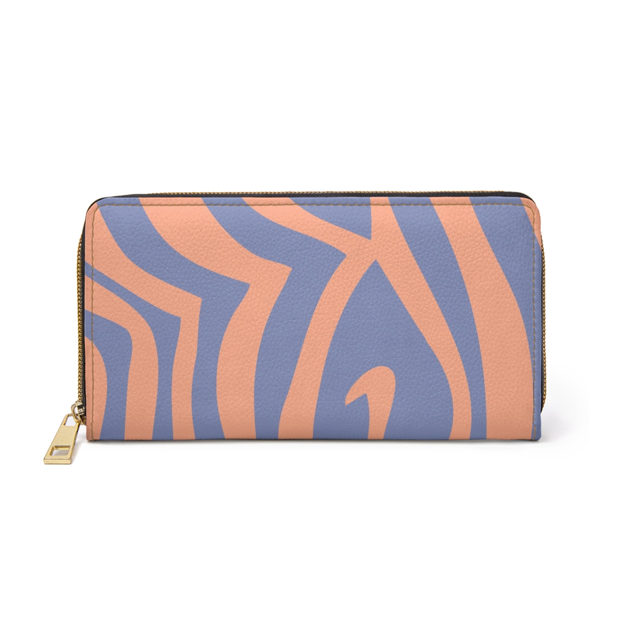 Melting Zebra Stripes Zipper Wallet, Artsulli - Art is Long, Life is Short, Accessories, Size, One size, Color, White, , , 74907205049228