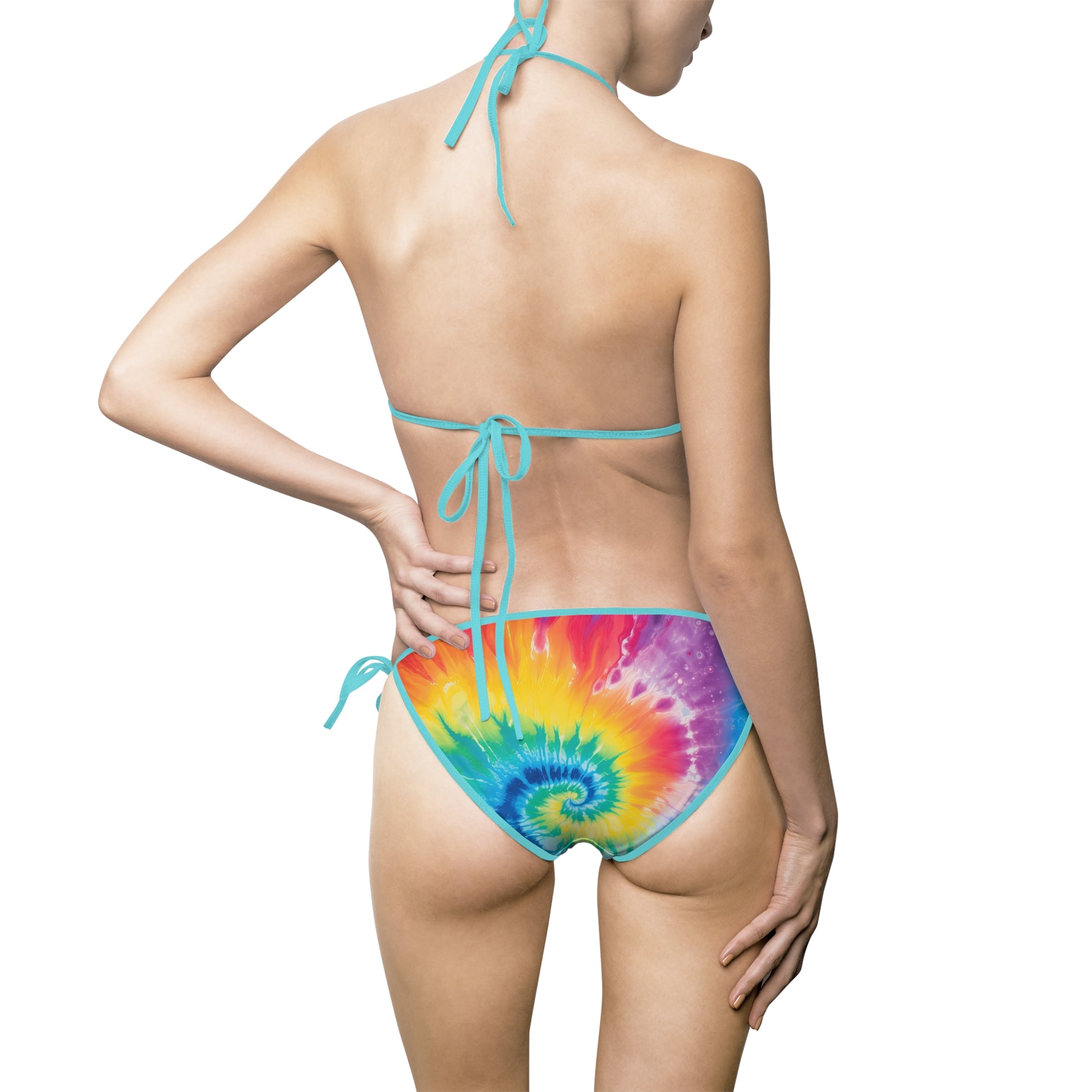 Tie Dye Women's Bikini Swimsuit (AOP), Artsulli - Art is Long, Life is Short, All Over Prints, , , , , , , 