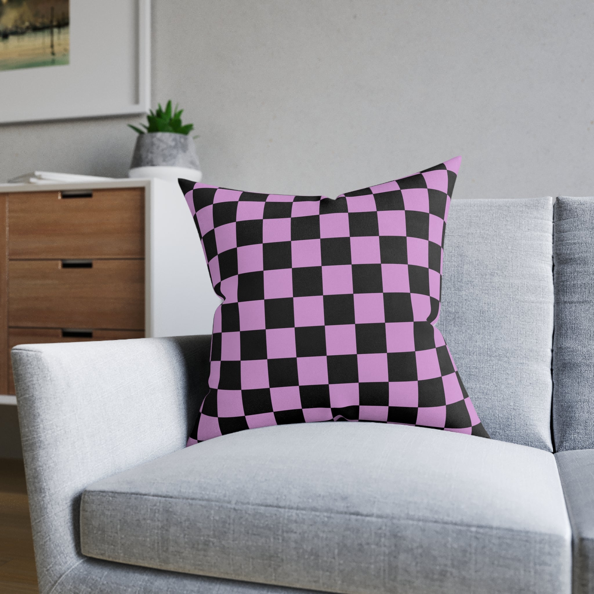 Pixel Punk Vision Square Pillow, Artsulli - Art is Long, Life is Short, Home Decor, , , , , , , 