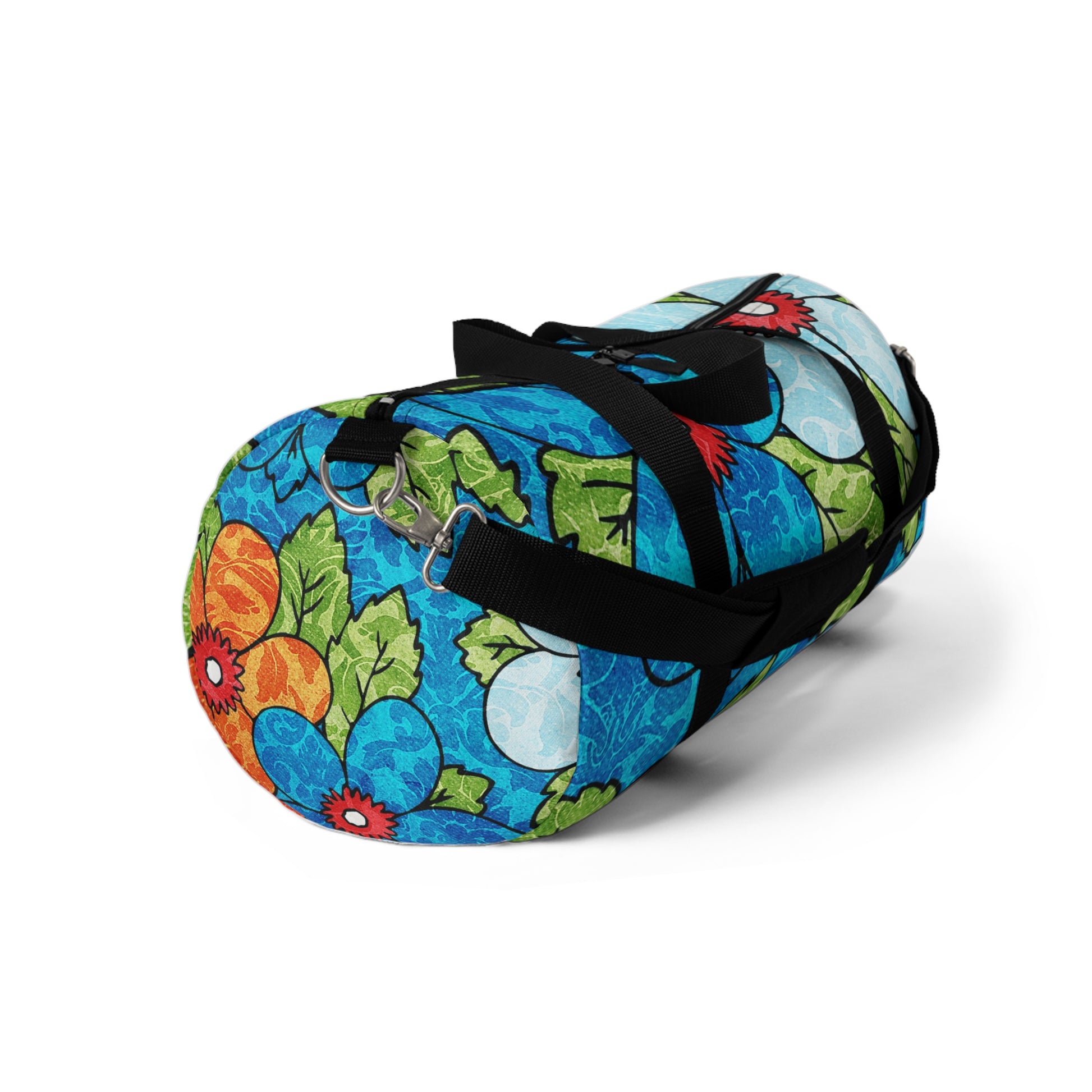 Blue Orange Groovy Duffel Bag, Artsulli - Art is Long, Life is Short, Bags, , , , , , , 