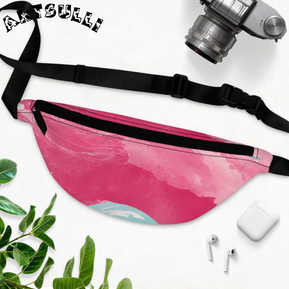 JAKKOUTTHEBXX The Great Pastelwave Pink and Blue Fanny Pack