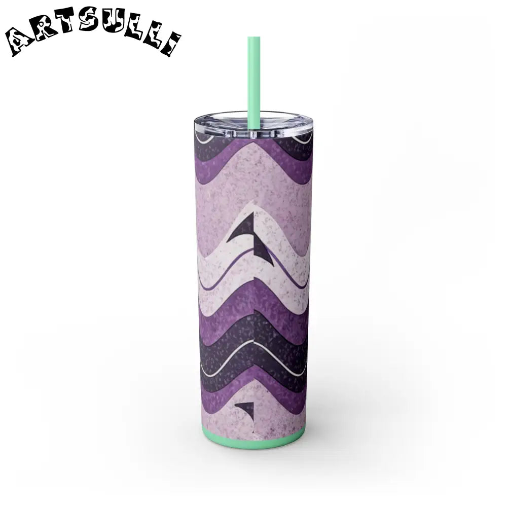 JAKKOUTTHEBXX Bat Wave Skinny Tumbler with Straw 20oz JAKKOUTTHEBXX