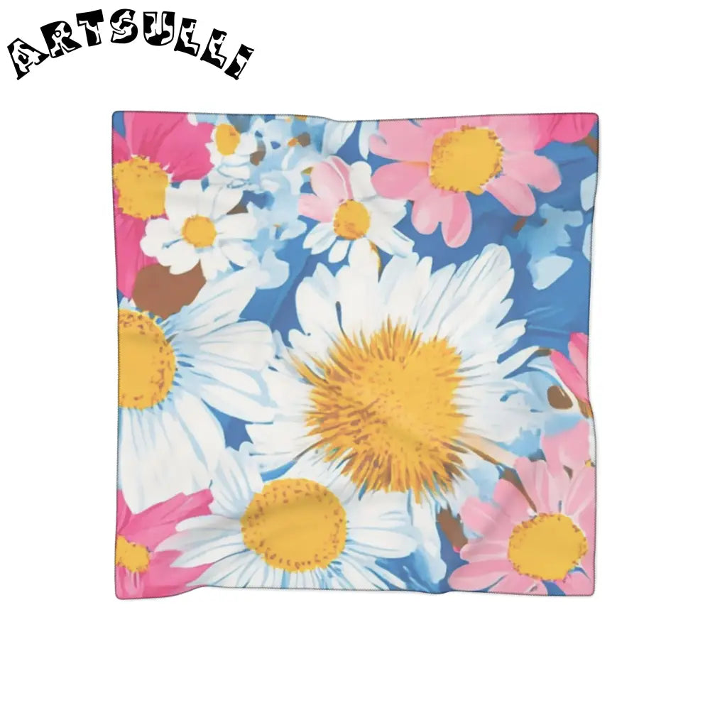JAKKOUTTHEBXX CDG Daisy Dream Blue Poly Scarf JAKKOUTTHEBXX Artsulli