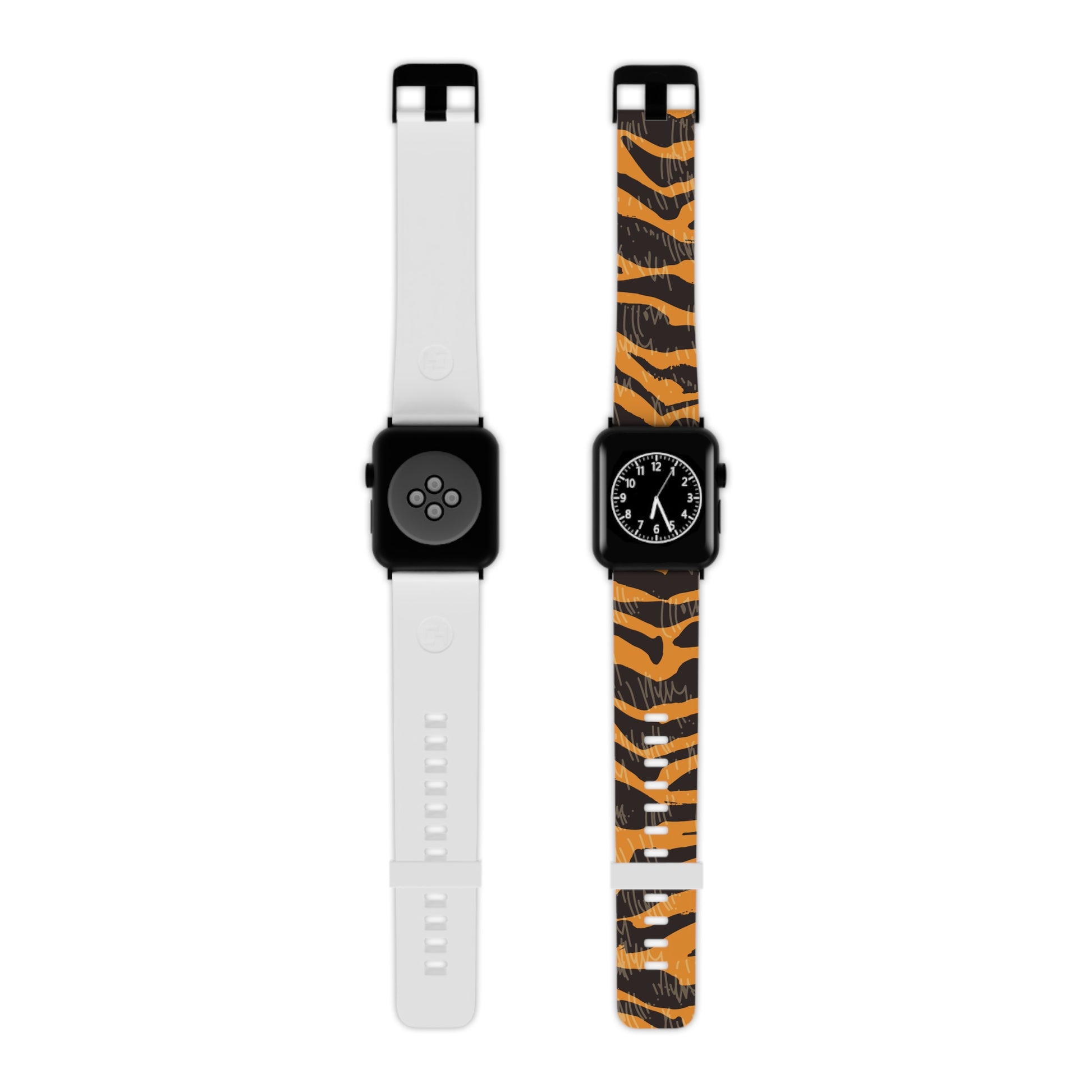 Tiger Scratches Orange & Black Watch Band for Apple Watch, Artsulli - Art is Long, Life is Short, Accessories, Size, 8'' × 0.75'' / 38 - 40 mm, Color, Black, , , 13085680172918