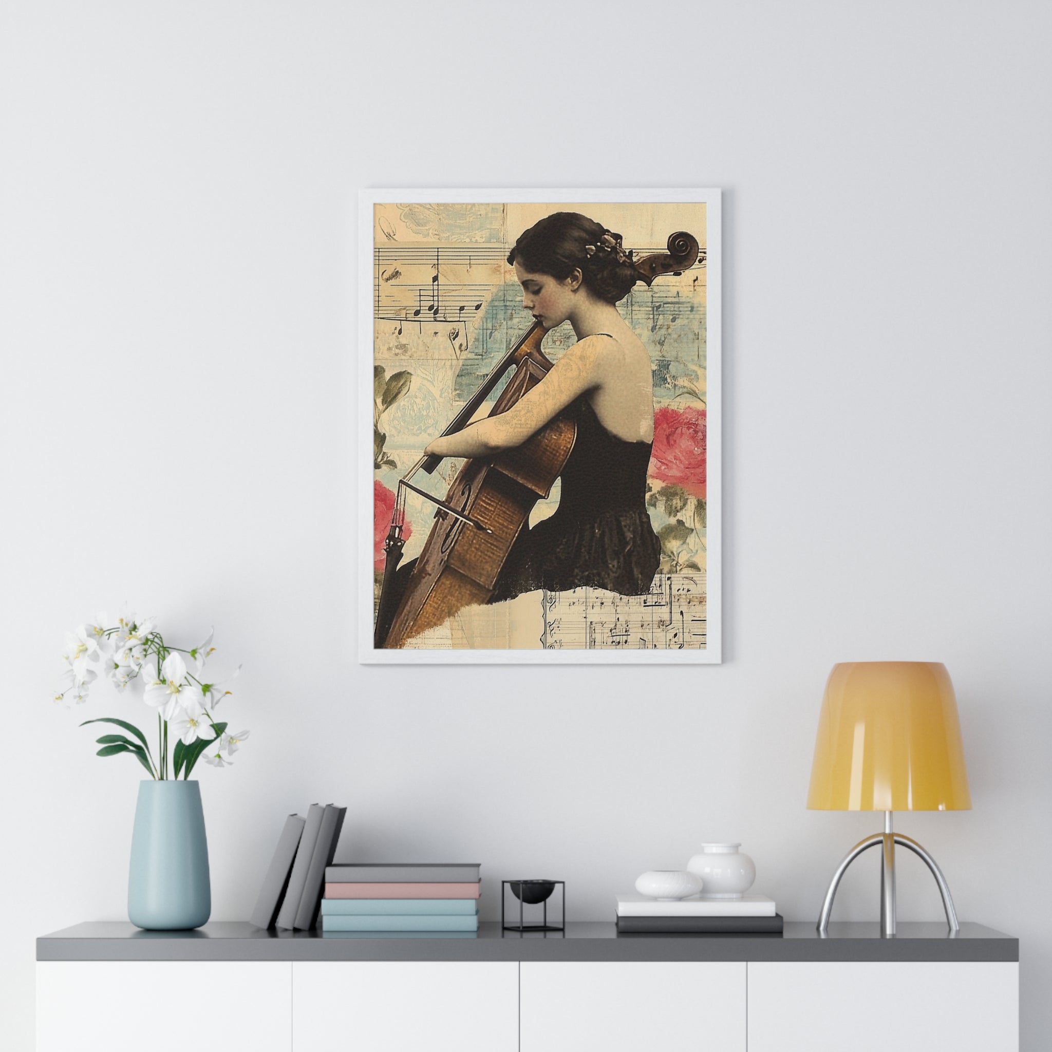 Vaporwave Type Beat Girl Vertical Framed Poster, Artsulli - Art is Long, Life is Short, Poster, , , , , , , 