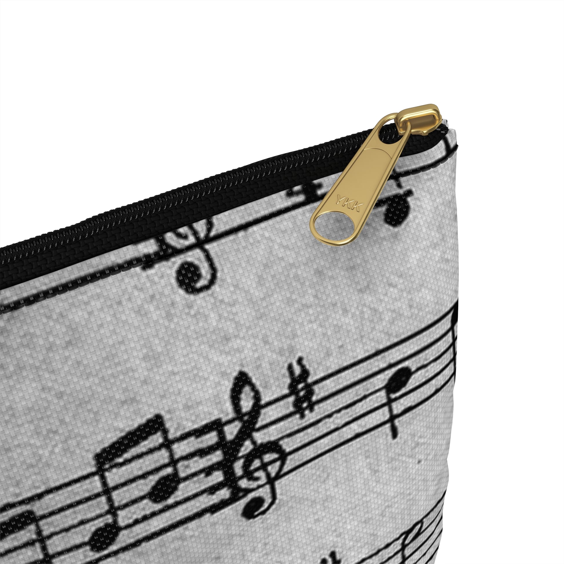 Drip Spill Type Beat Sheet Music Black Accessory Pouch, Artsulli - Art is Long, Life is Short, Bags, , , , , , , 