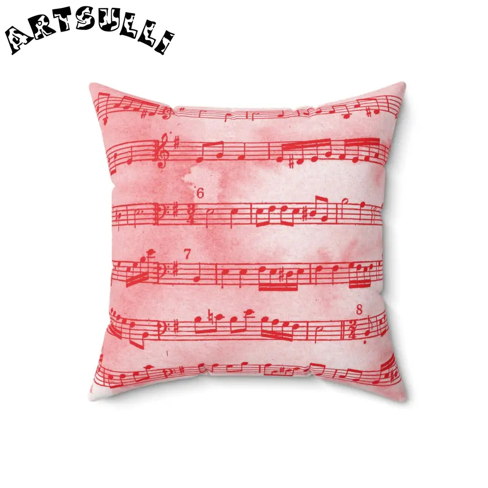 JAKKOUTTHEBXX Pink Music Notes Double Sided Room Accent Pillow 2025