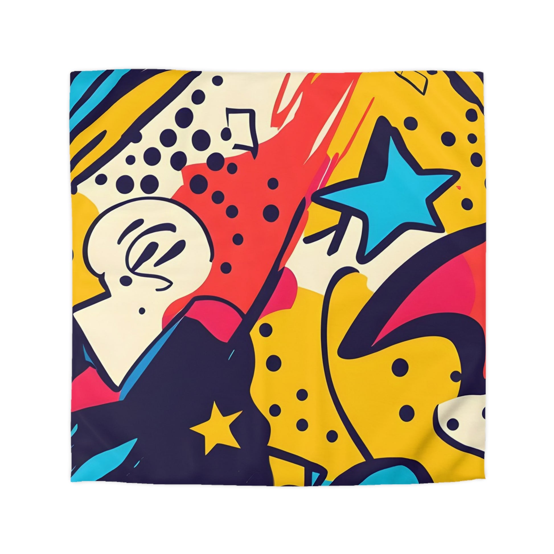 Comic x Pop Art Microfiber Duvet Cover, Artsulli - Art is Long, Life is Short, Home Decor, Size, Queen, Color, Cream, , , 23497352441727374094