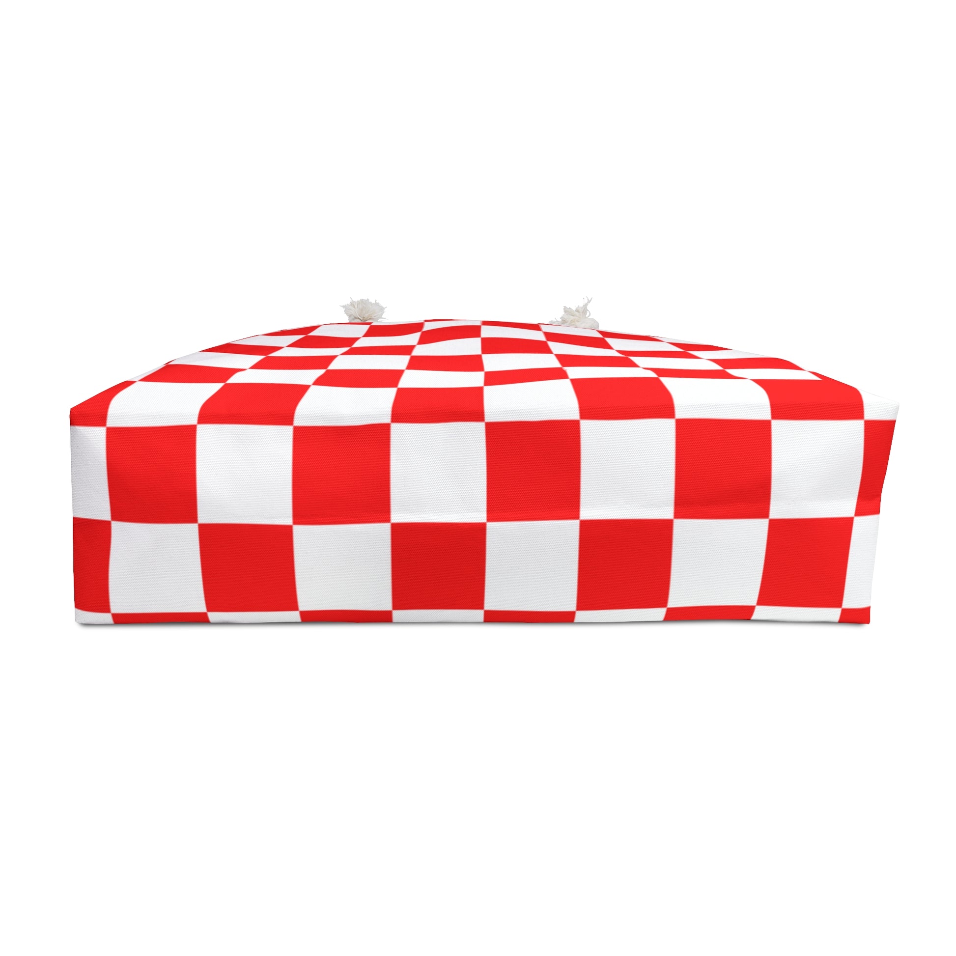 Checkerboard Red and White Weekender Bag, Artsulli - Art is Long, Life is Short, Bags, , , , , , , 
