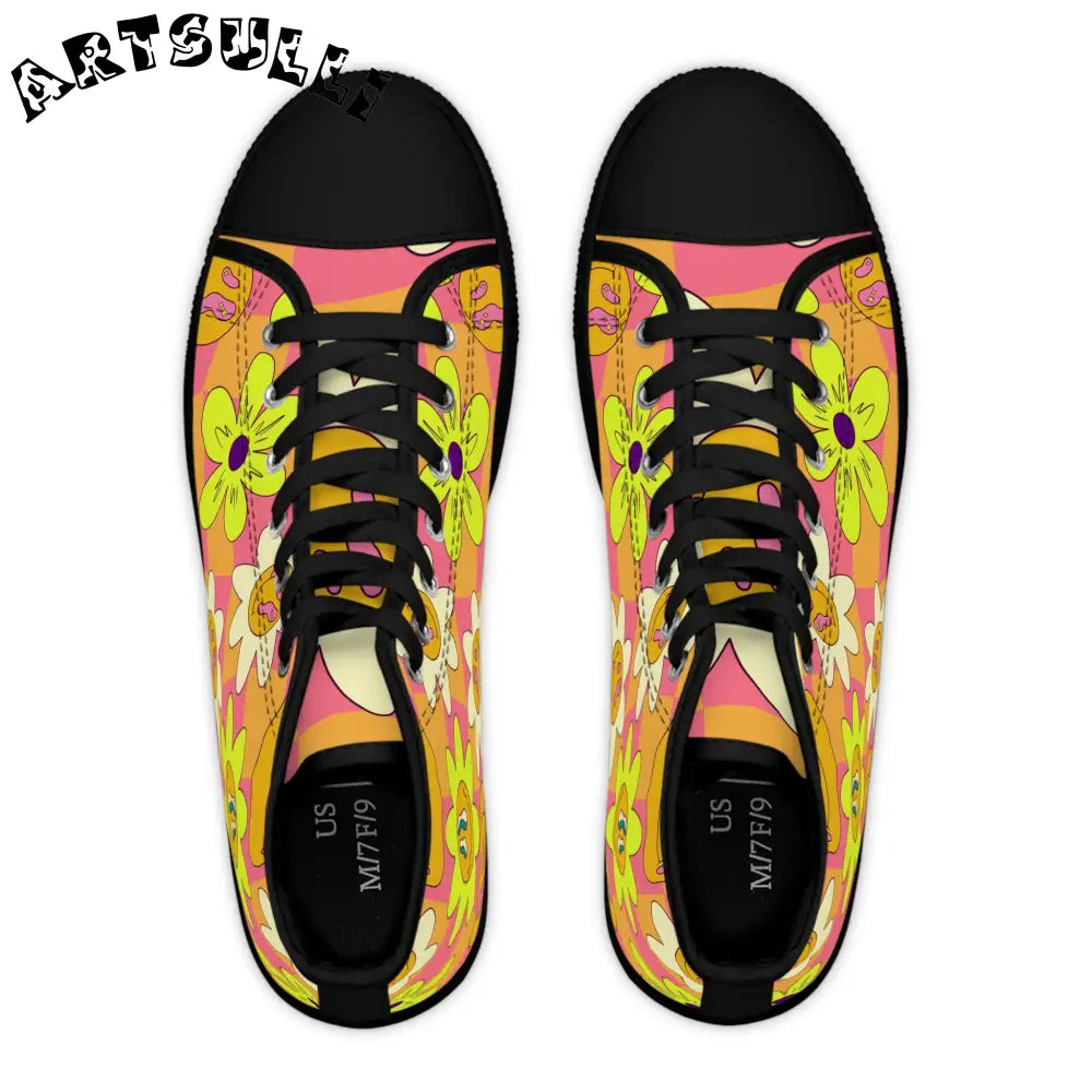 JAKKOUTTHEBXX Trippy Sour Face Rave Women’s High Top Sneakers