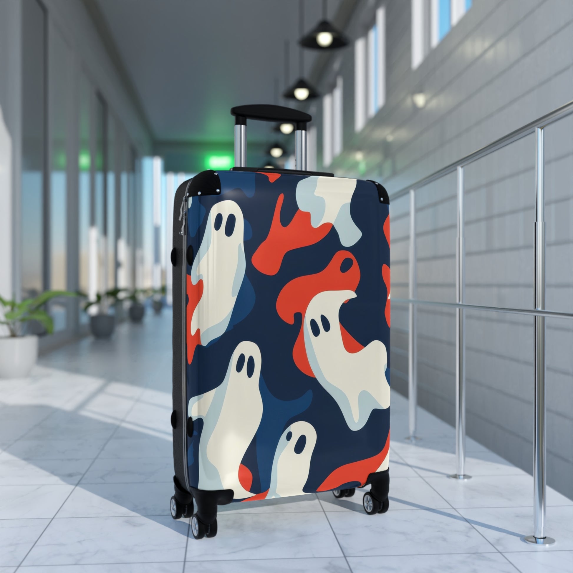 Camo Ghosts Suitcase, Artsulli - Art is Long, Life is Short, Bags, , , , , , , 