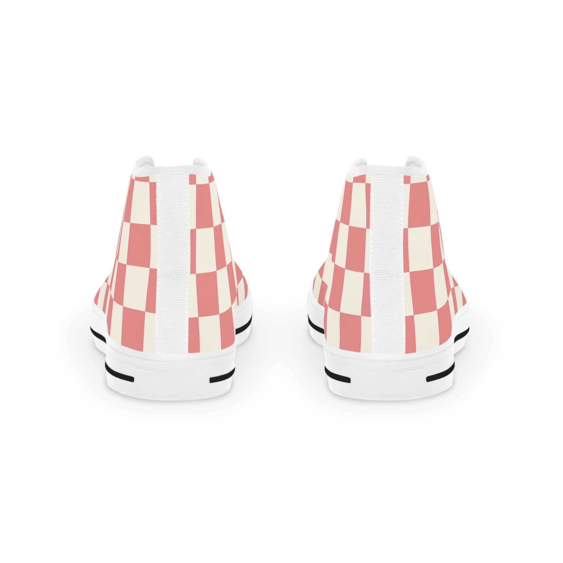 Retro Checkered Grassland Sprites II Men's High Top Sneakers, Artsulli - Art is Long, Life is Short, Shoes, , , , , , , 