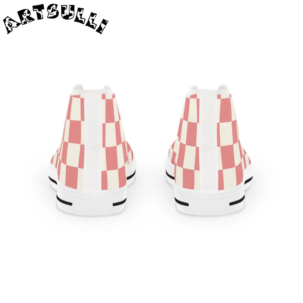 JAKKOUTTHEBXX Retro Checkered Grassland Sprites II Men’s High Top
