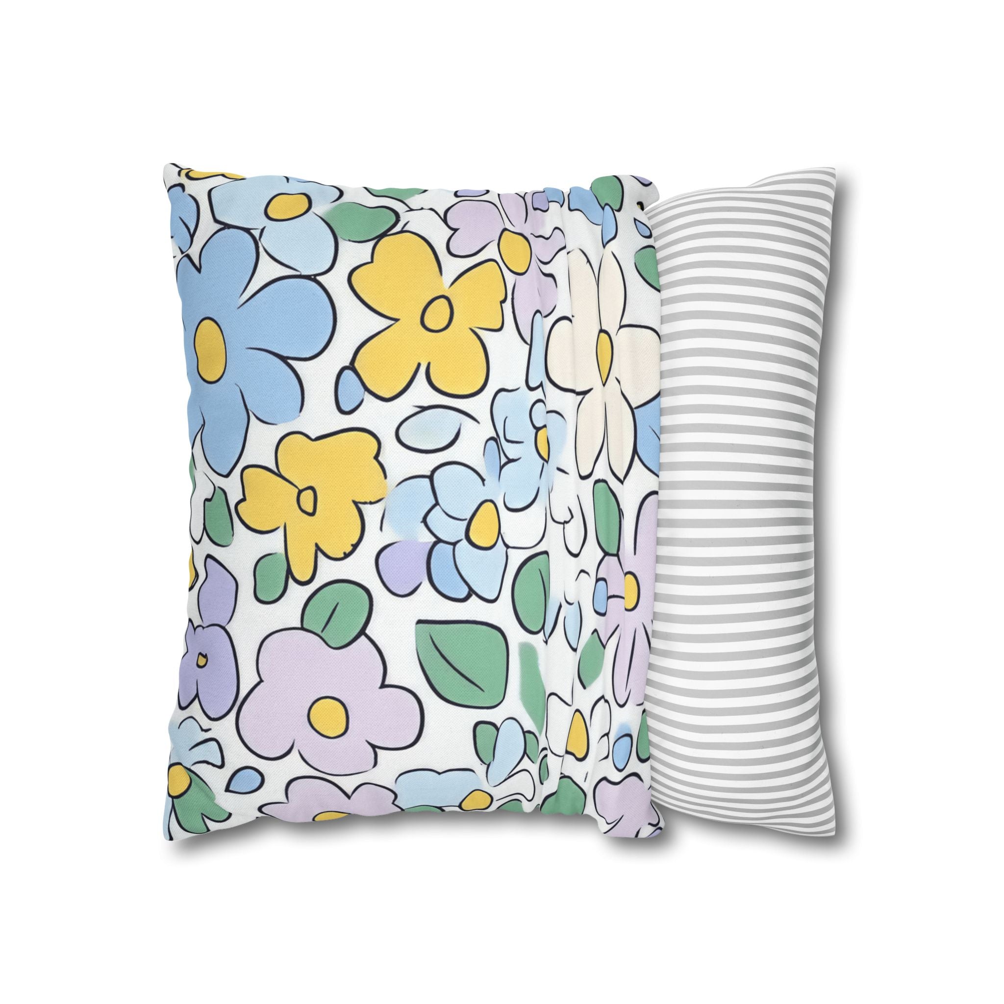 Spun Polyester Square Pillowcase
