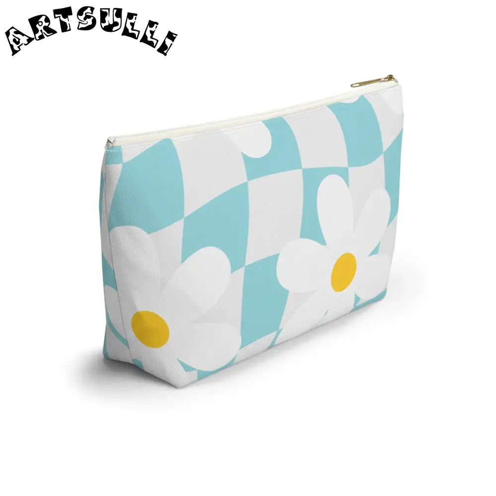 JAKKOUTTHEBXX Trippy Check Garden Accessory Pouch w T-bottom