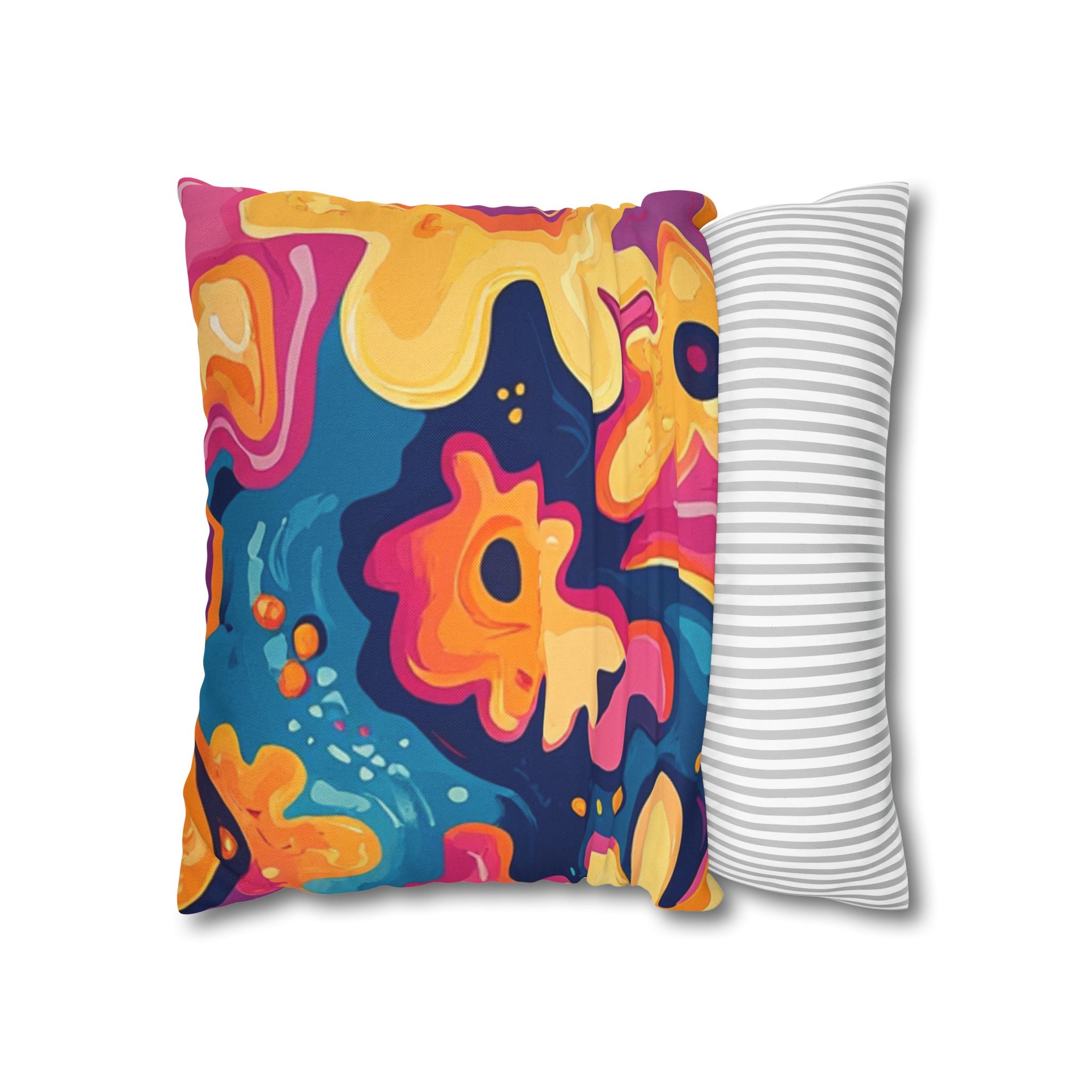 Spun Polyester Square Pillowcase