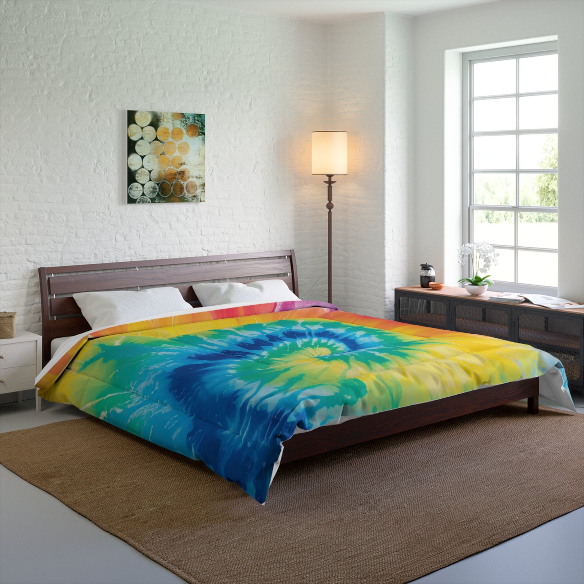 Tie Dye Comforter, Artsulli - Art is Long, Life is Short, Home Decor, , , , , , , 