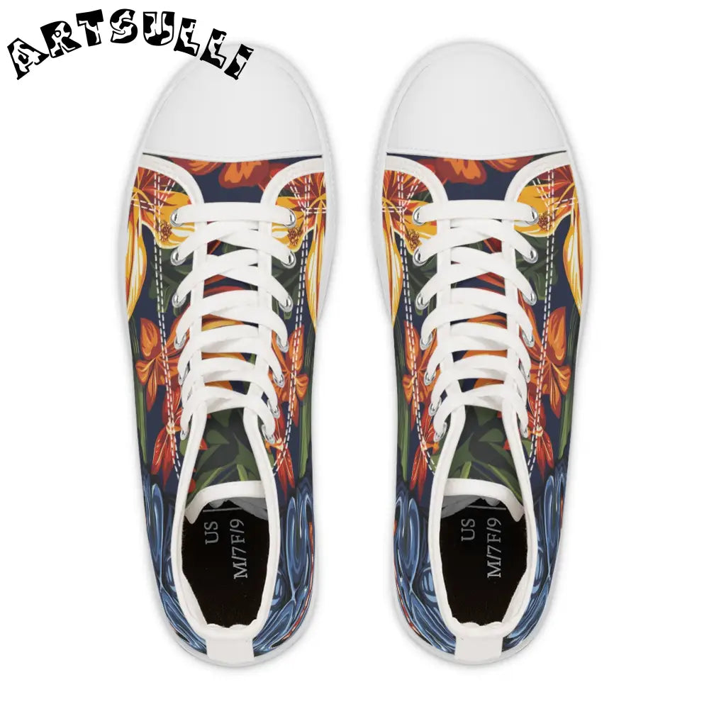 JAKKOUTTHEBXX Tropical Tiki Floral High Top Sneakers 2025