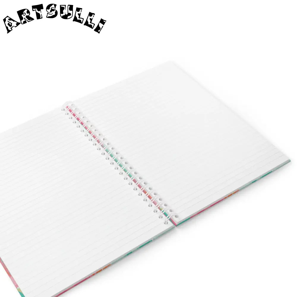 JAKKOUTTHEBXX Preppy Pixel Bloom Spiral Notebook JAKKOUTTHEBXX