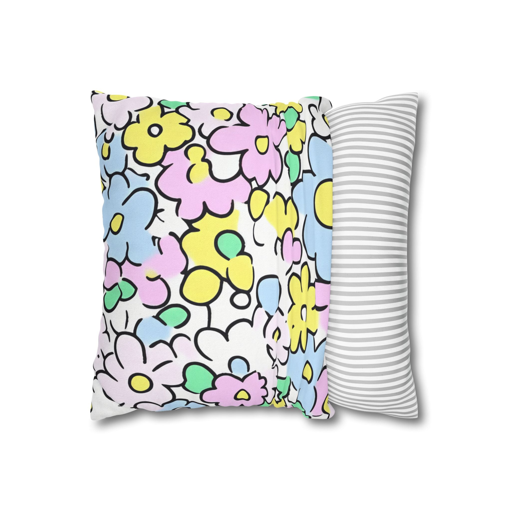 Spun Polyester Square Pillowcase