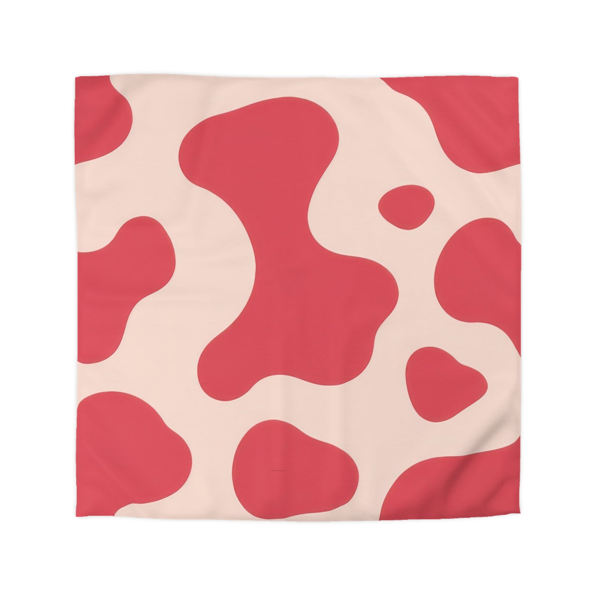 Red Jungle Cow Microfiber Duvet Cover, Artsulli - Art is Long, Life is Short, Home Decor, Size, Queen, Color, White, , , 22900086200665747863
