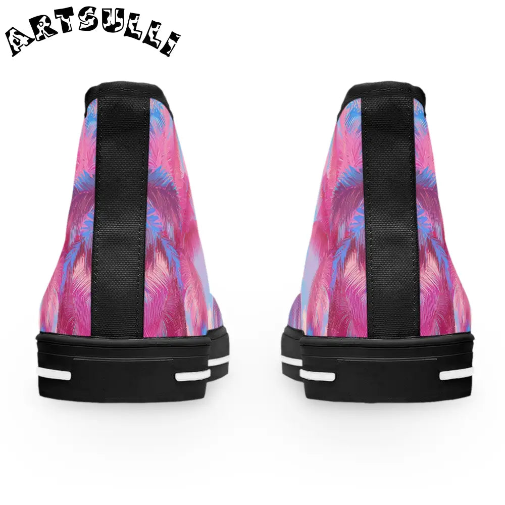 JAKKOUTTHEBXX Ethereal Pastel Palms II Blue and Pink Women’s High