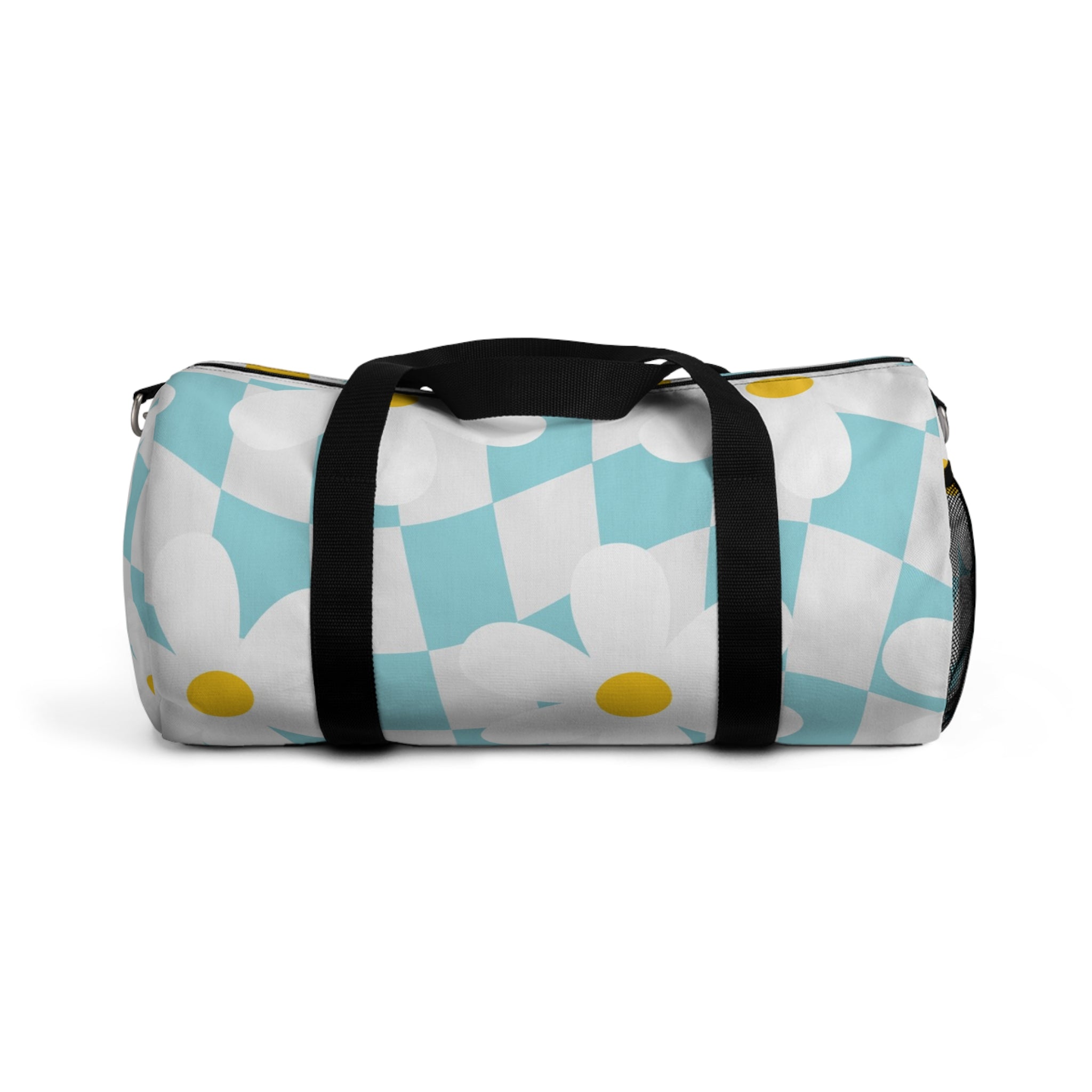 Trippy Check Garden Duffel Bag, Artsulli - Art is Long, Life is Short, Bags, Size, Small, , , , , 10144544300702299547