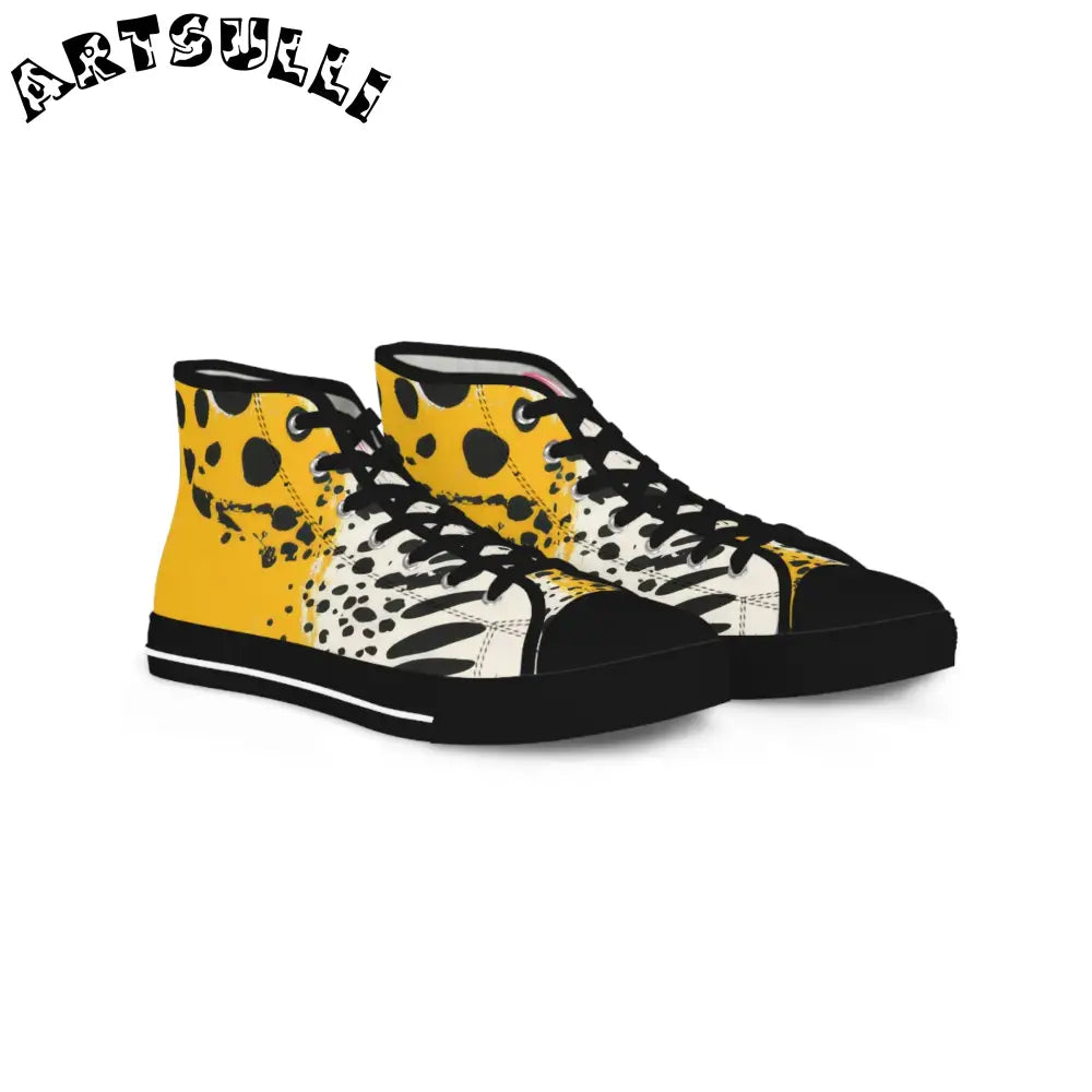 JAKKOUTTHEBXX Rae Zebra Rhapsody Men’s High Top Sneakers