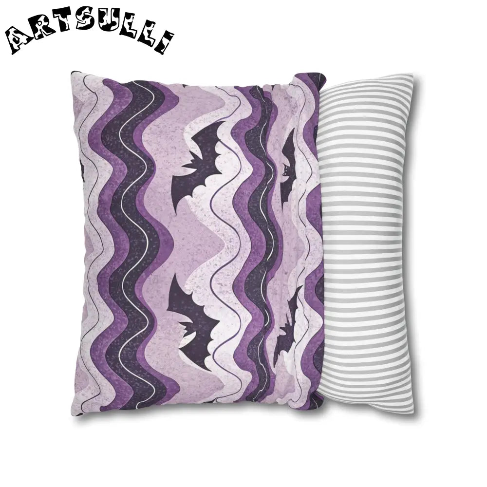 JAKKOUTTHEBXX Bat Wave Spun Polyester Square Pillowcase