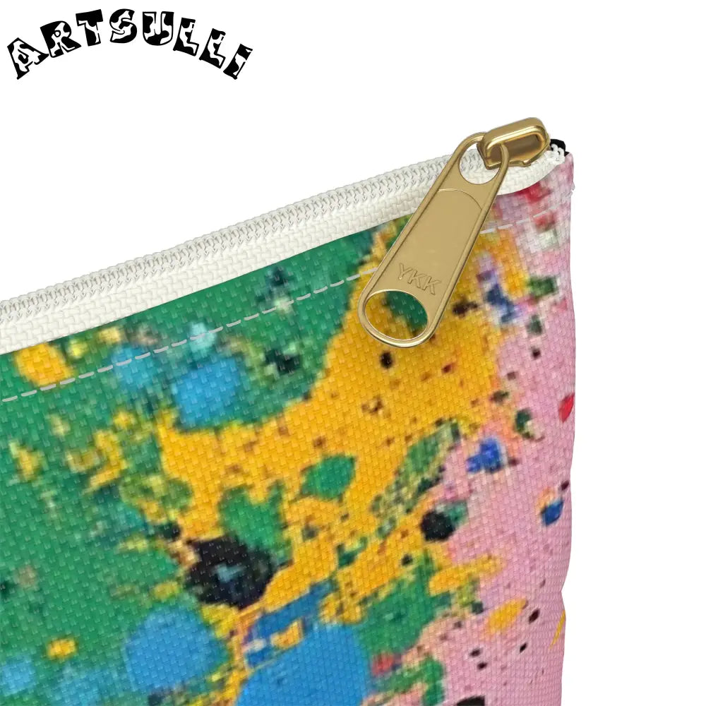 JAKKOUTTHEBXX The Colors Of Paint Splatter Accessory Pouch