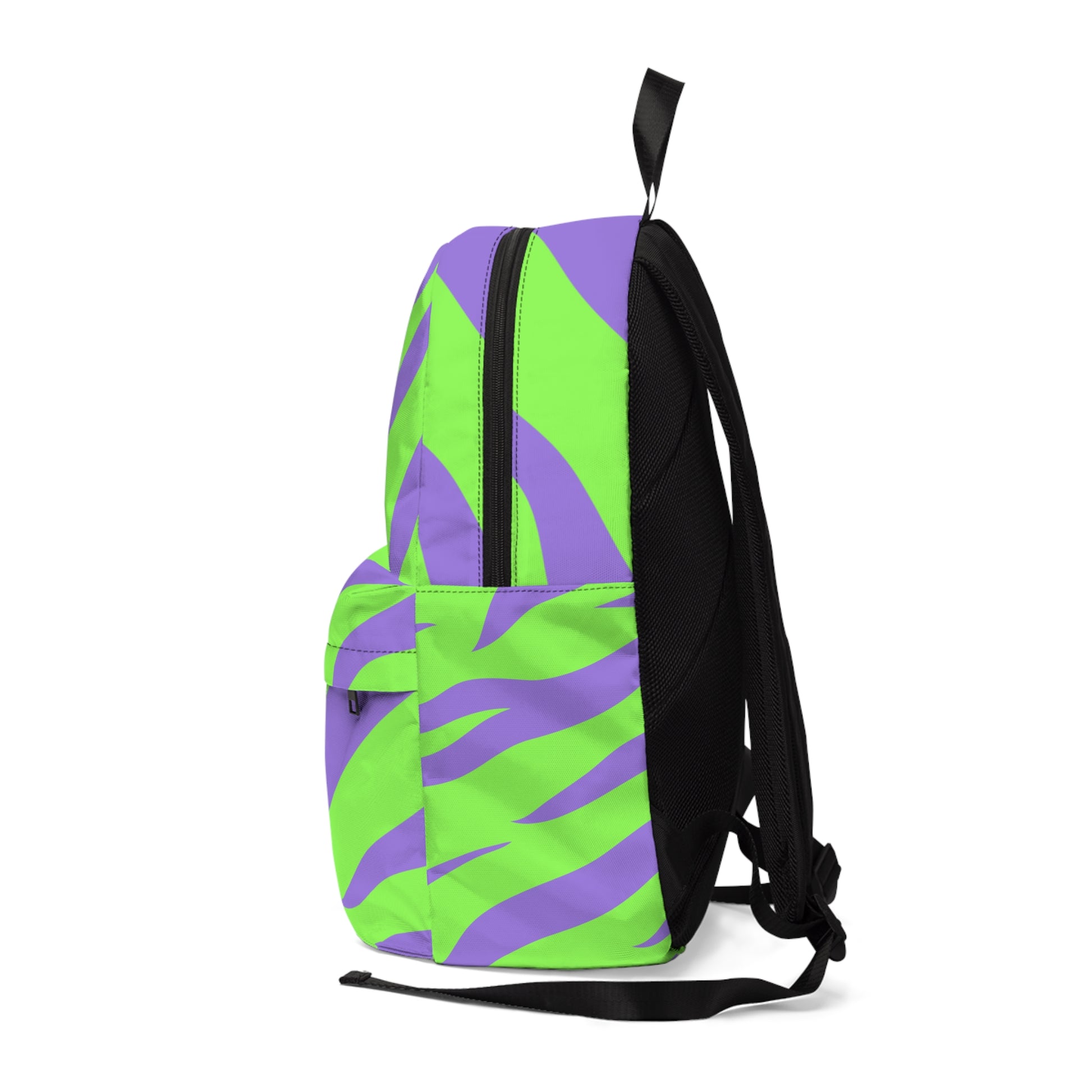 Tyrannosaurus Print Green and Purple Unisex Classic Backpack, Artsulli - Art is Long, Life is Short, Bags, , , , , , , 